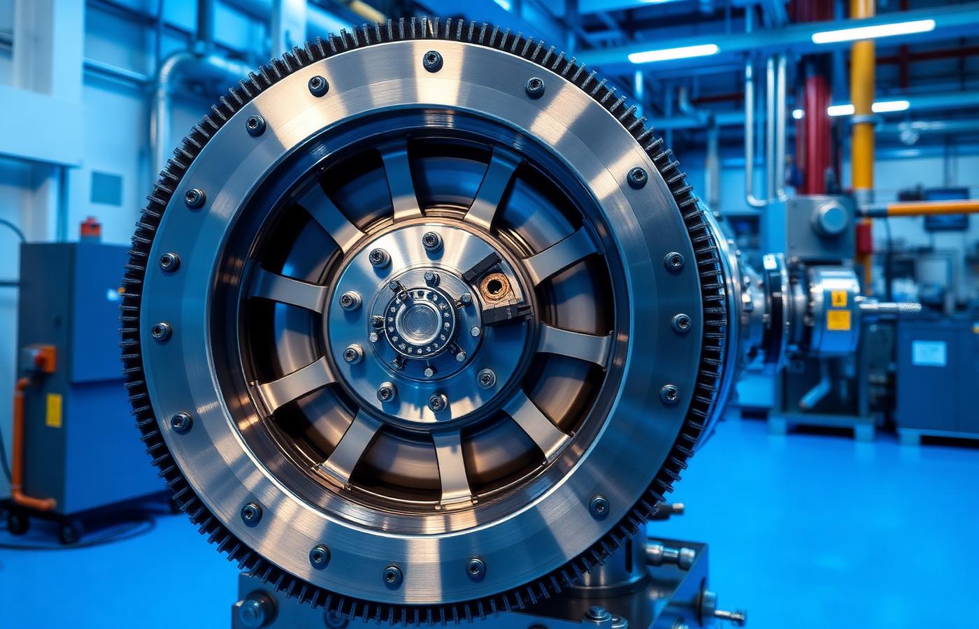 Kinetic flywheel energy storage